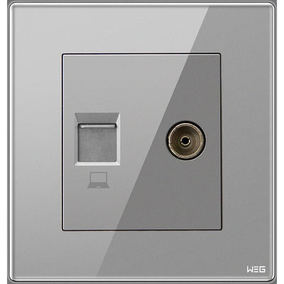 Tin Phosphor Bronze Gray Wall Opgezette Stopcontactdoos