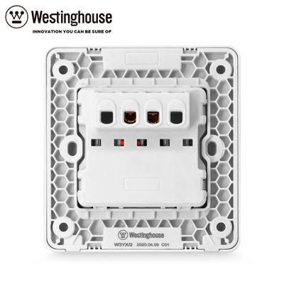 Zadel Tin Phosphor Bronze Gray	W3YX/2 muur Opgezette Stopcontactdoos